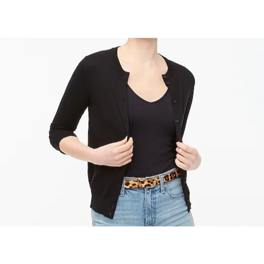 NWT J.Crew Classic Cotton Cardigan Sweater XS